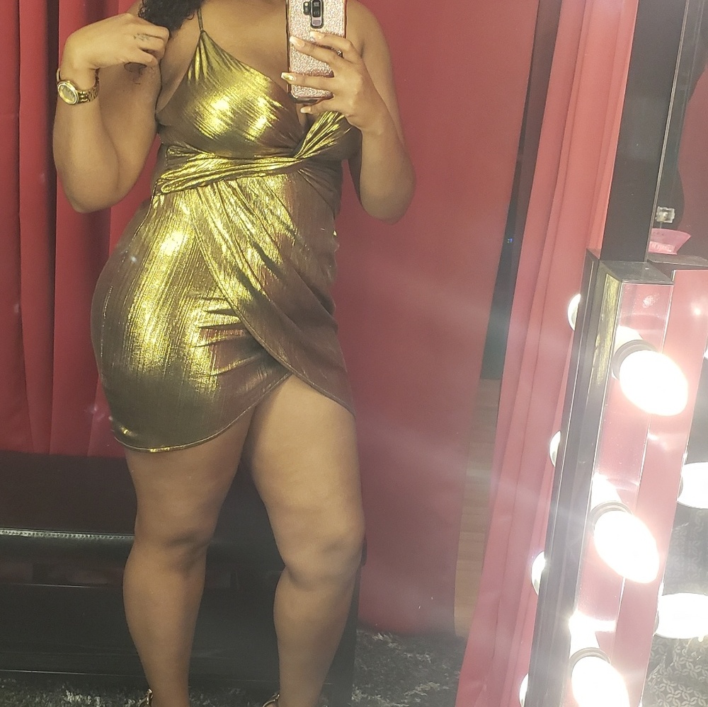 Gold dress
